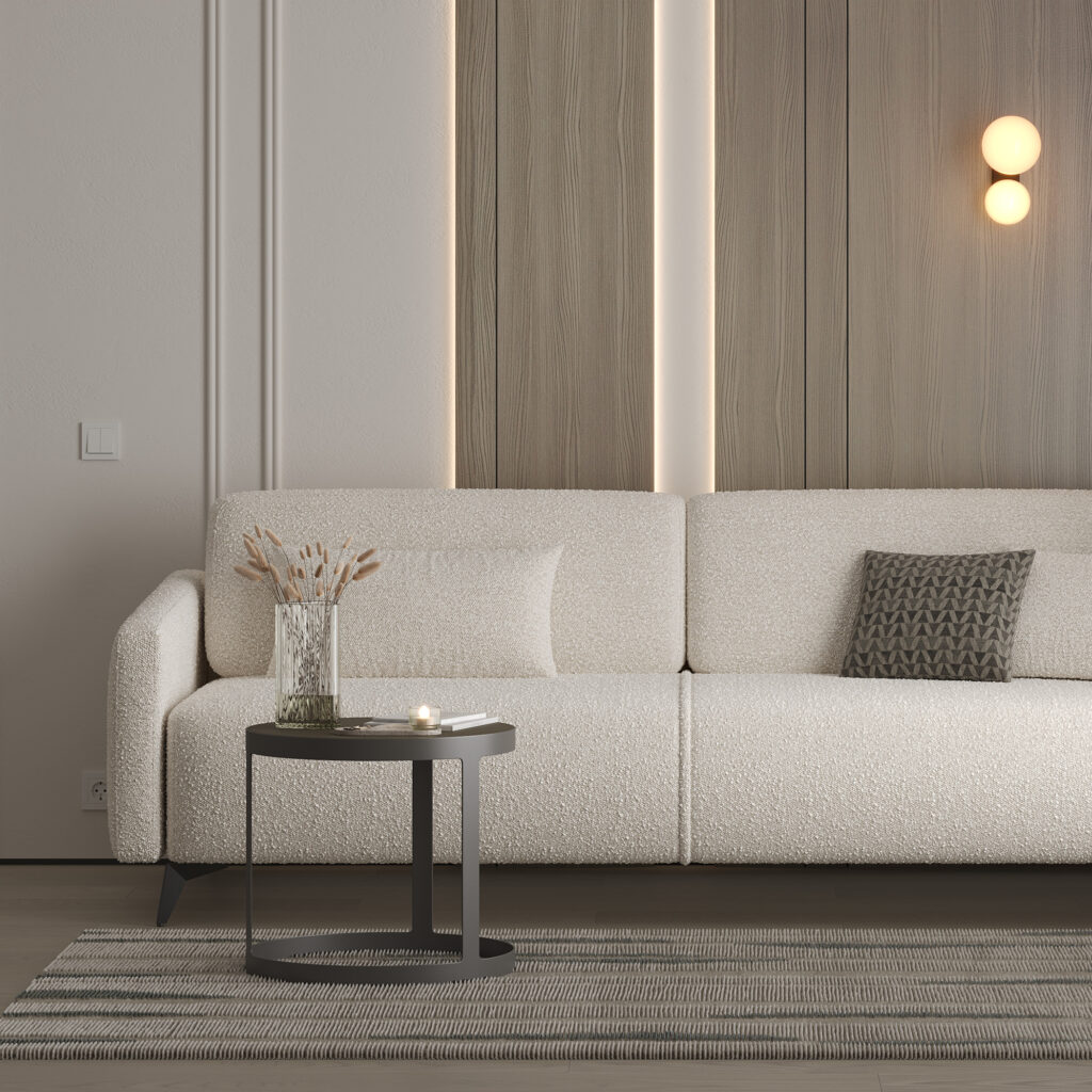 Furniture support meth HELLY h100 corner matte gold AKS