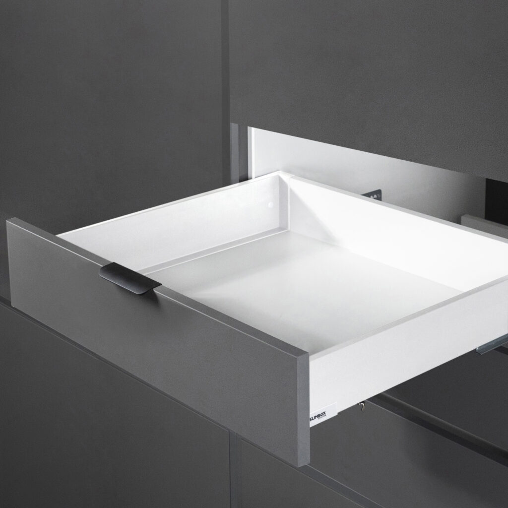 Система ящиков Slimbox Evolution L-500 H=84 белый SOFT CLOSE ДСП16мм