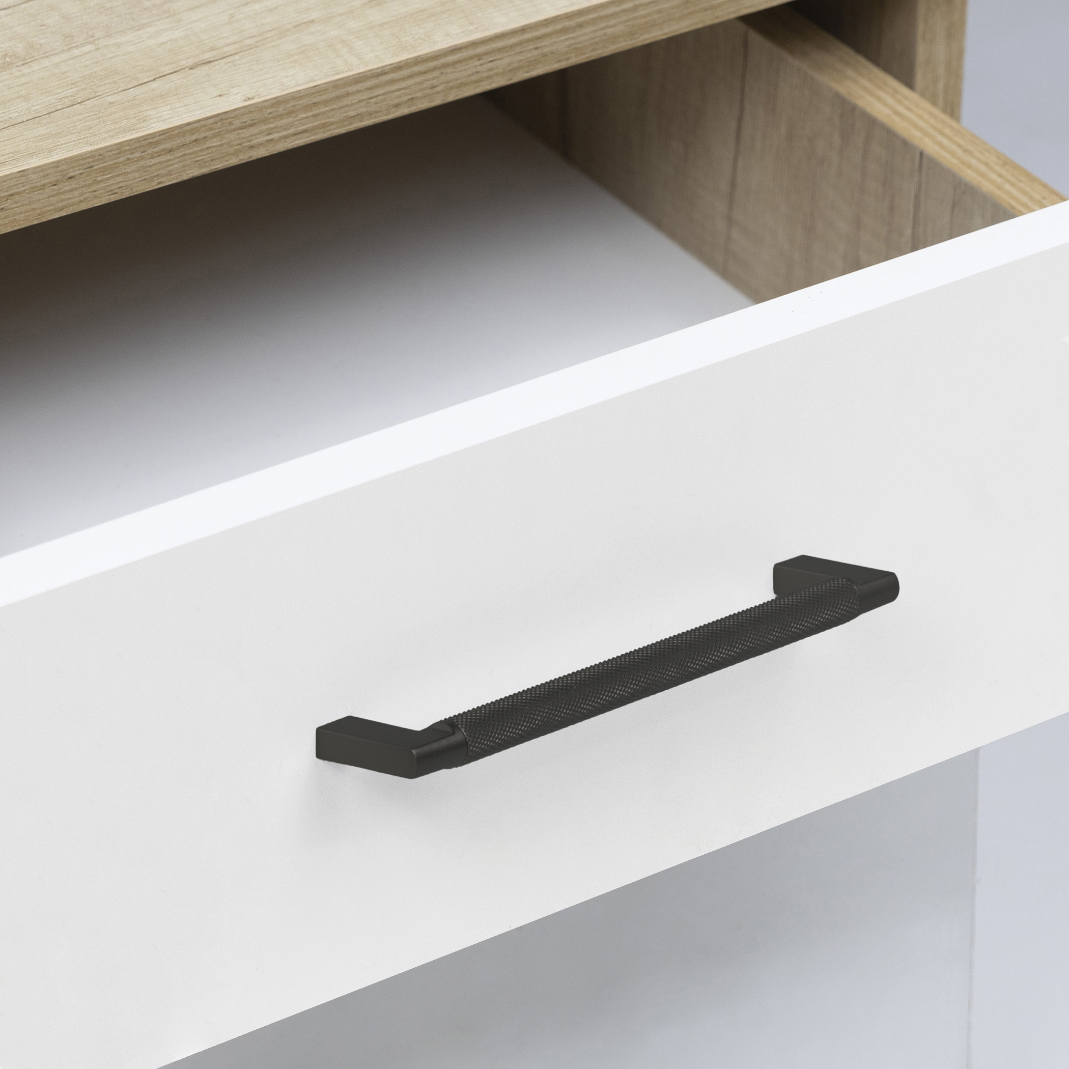 Furniture handle bracket met. MUSE 192 matte black, AKS - Image 5