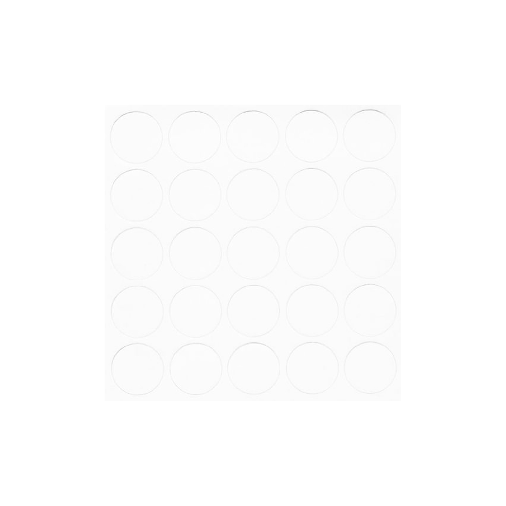 Self-adhesive plug to the eccentric white (20320) FOLMAG (sheet-28 pcs.) - Image 1