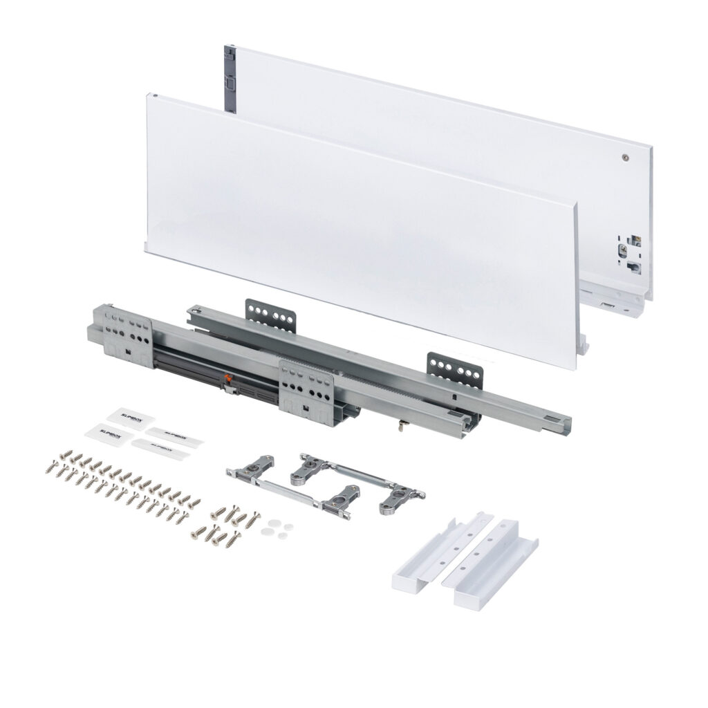 უჯრების  სისტემა Slimbox Evolution L-400 H=167 თეთრი SOFT CLOSE ხბფ 16მმ.