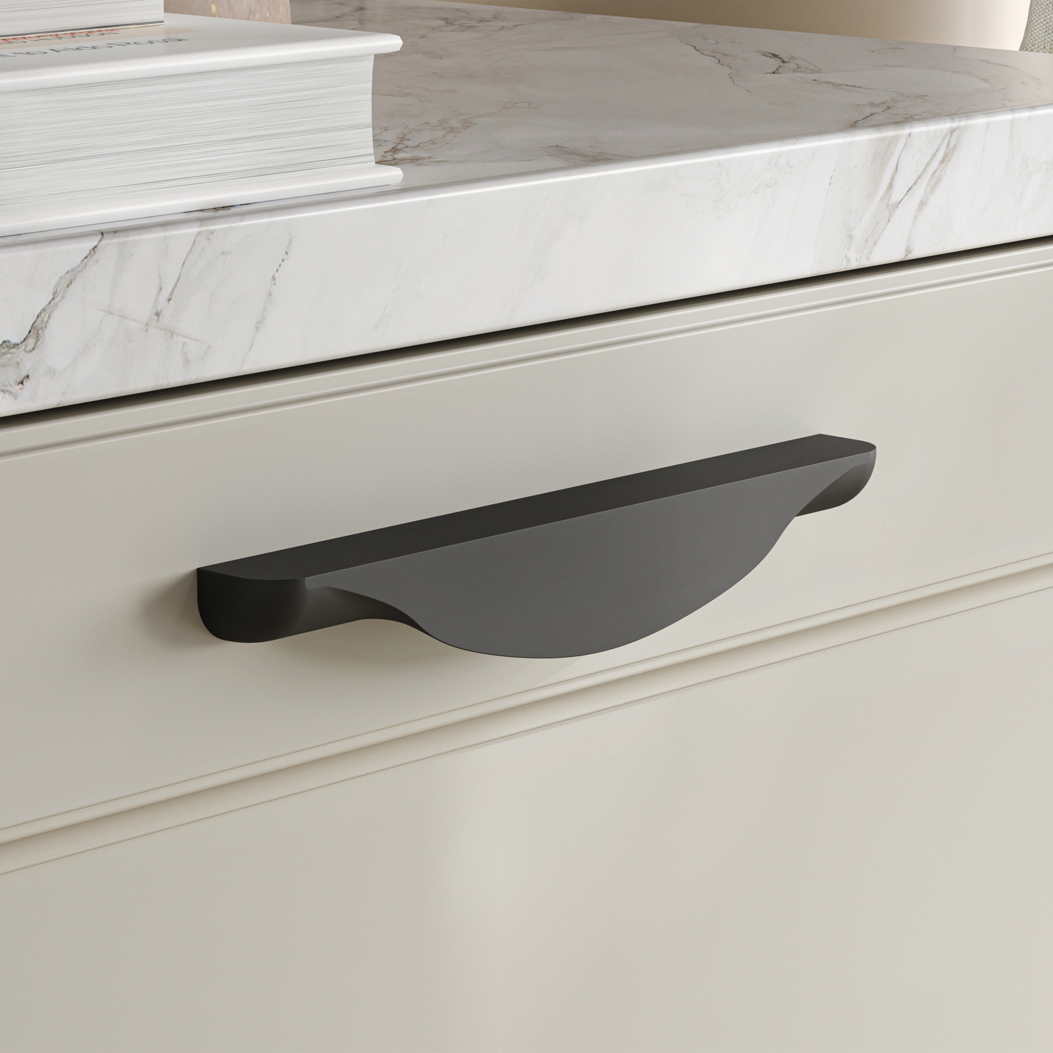 Furniture handle bracket met. METAX 128, brushed gold, AKS - Image 7