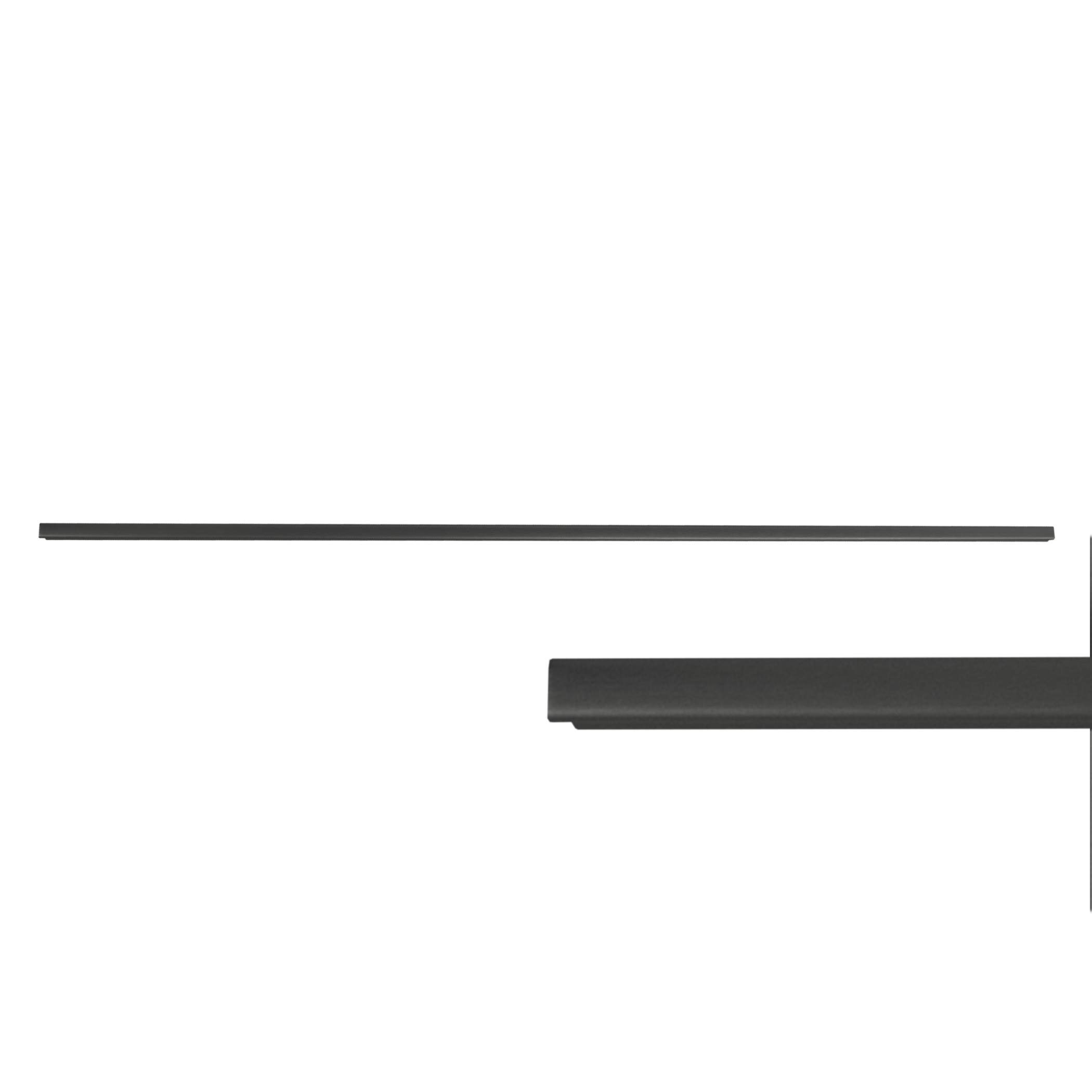 Furniture handle aluminum bracket SERENE 512/597 matte black, AKS - Image 4