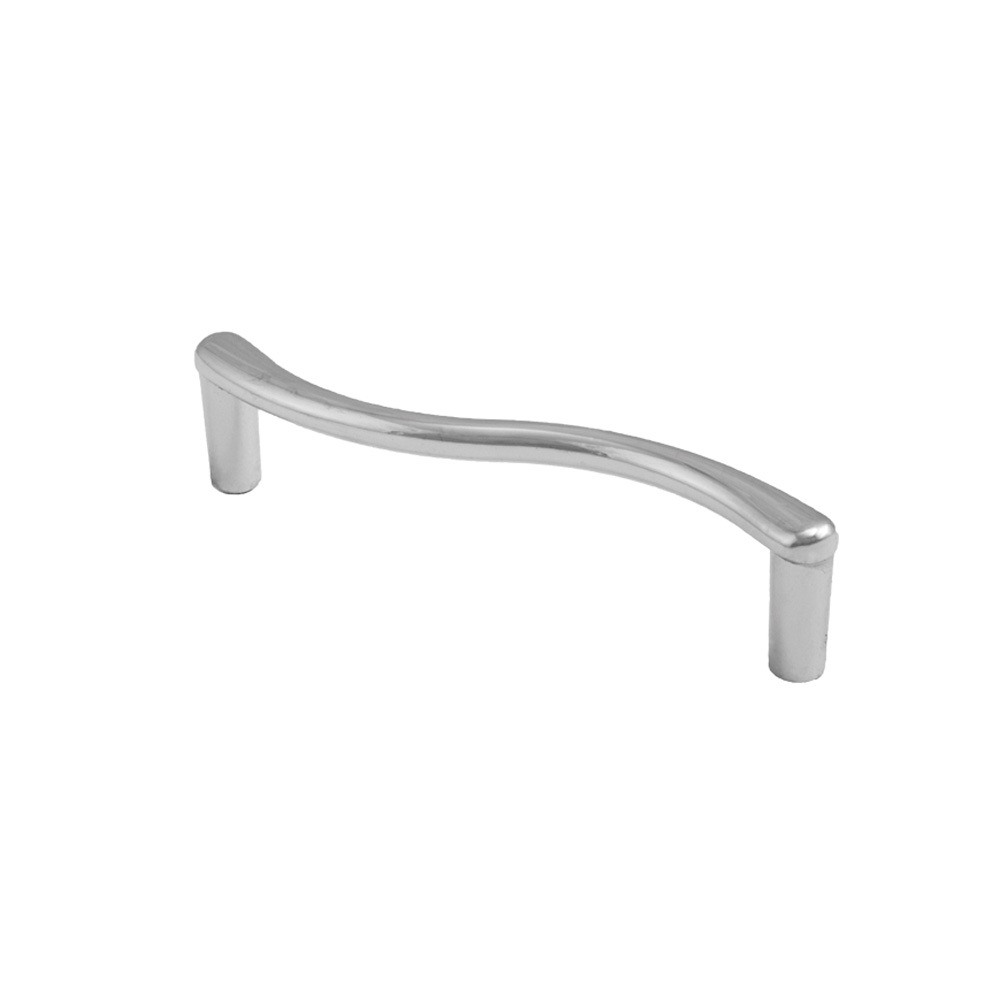 Furniture handle bracket met. UN43 128 chrome, GRIDLI