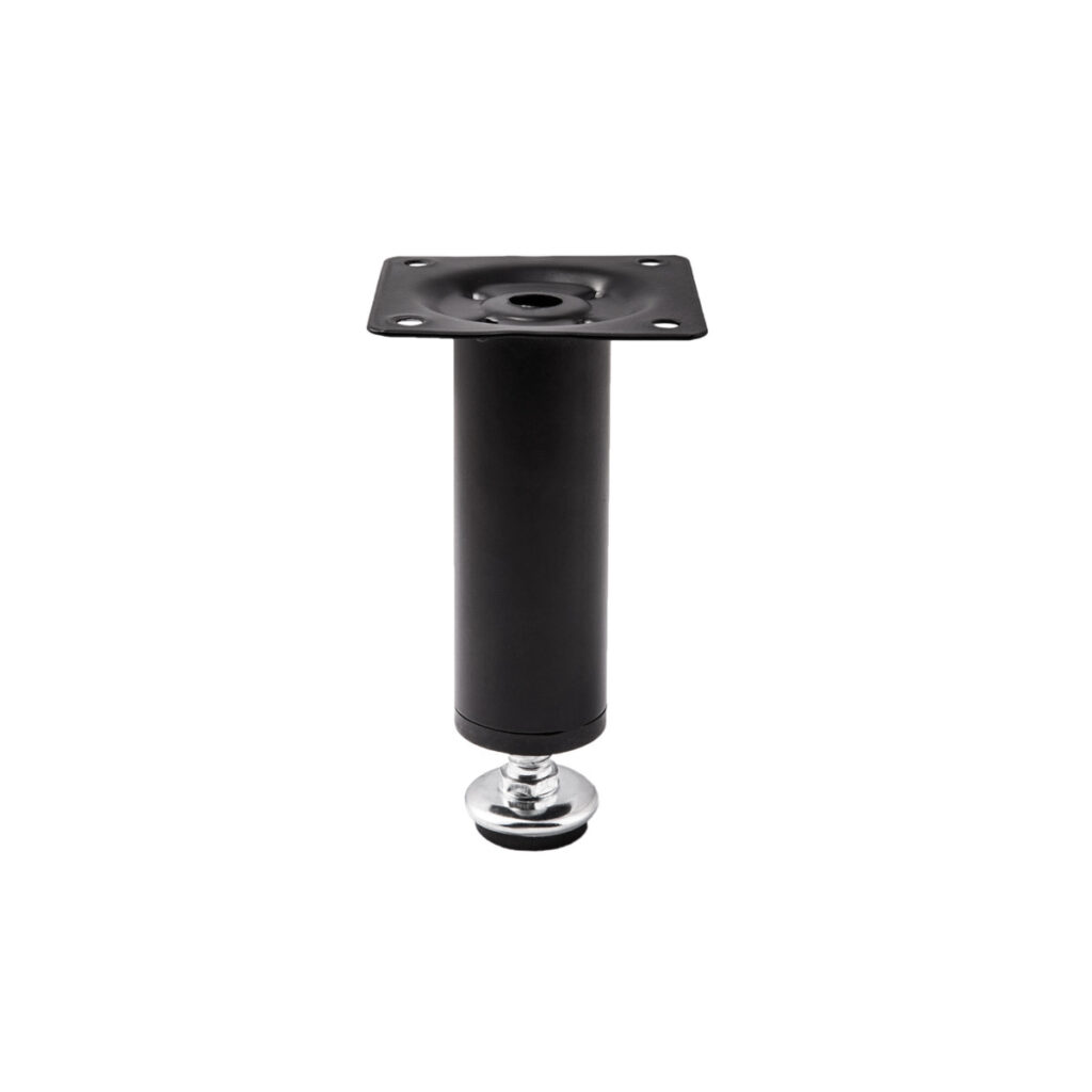 Furniture support meth D-150 h150 d30 with adjustable black matte AKS