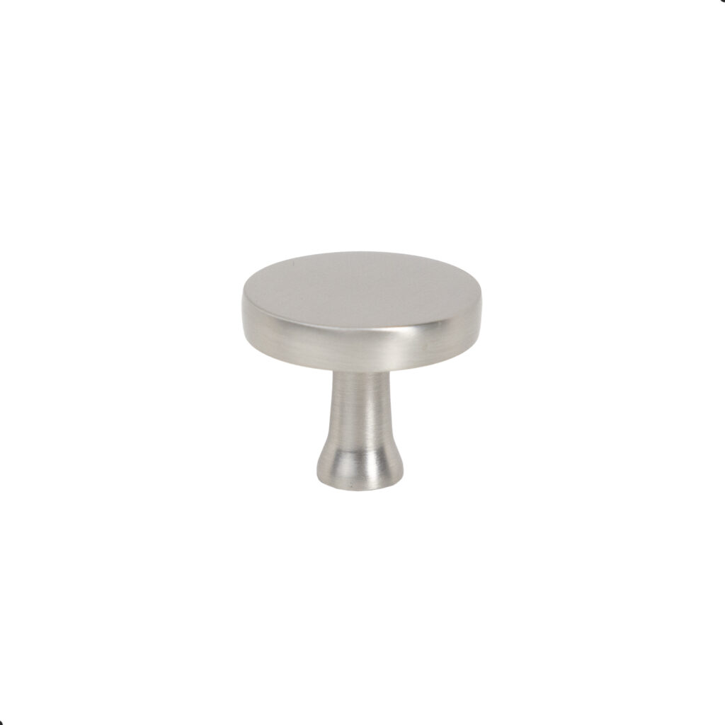 Furniture handle met button UNITY, brushed steel, AKS