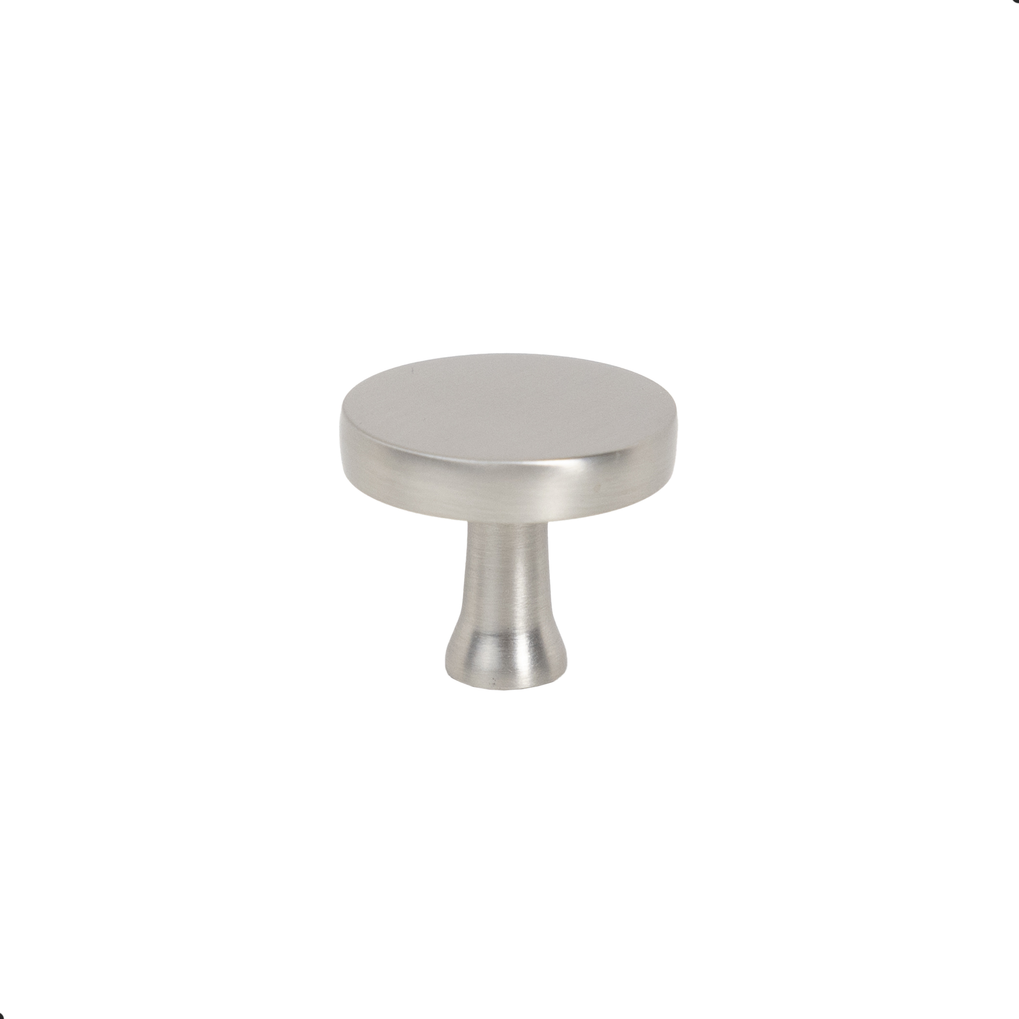 Furniture handle met button UNITY, brushed steel, AKS - Image 1