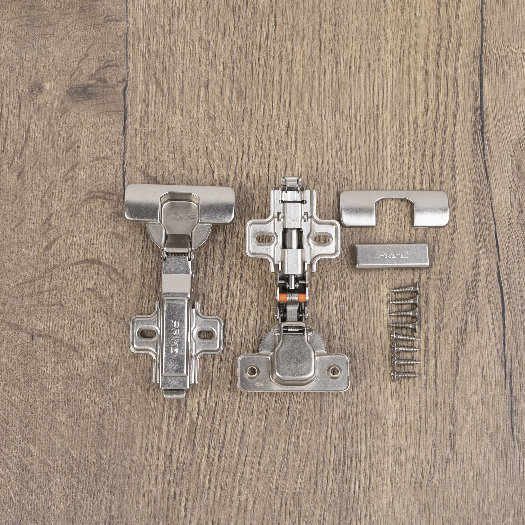 Overhead hinge with closer 45mm h0 clip-on PRIME by AKS (screws, plugs) (pack = 2 pcs.) - Image 6