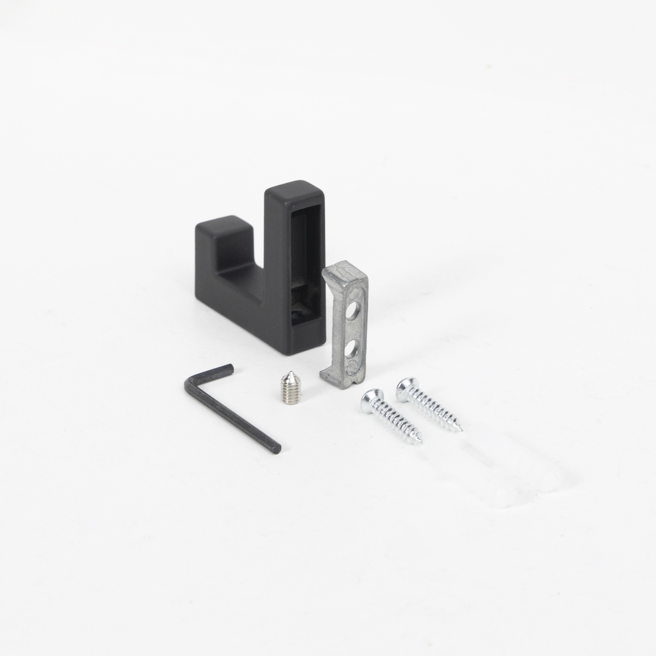 Furniture hook single-horn met. BENZ matt black AKS - Image 5