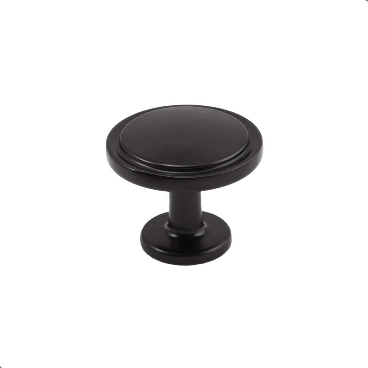 Furniture handle met button NEO black matte AKS - Image 1