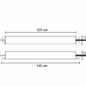 Блок питания Indoor 72W/12V, серия 2, тонкий, AKS - изображение 2