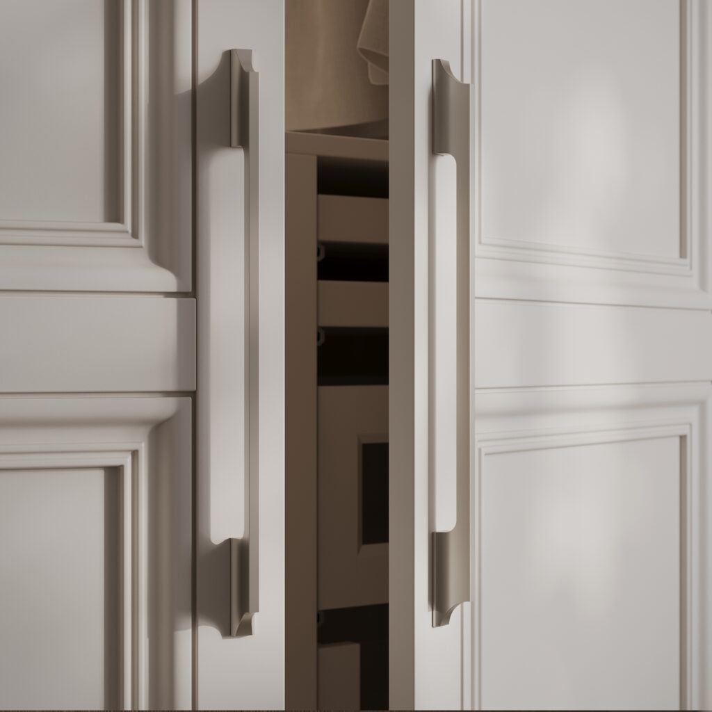 Furniture handle aluminum bracket DREAM 96/136 brushed gold, AKS