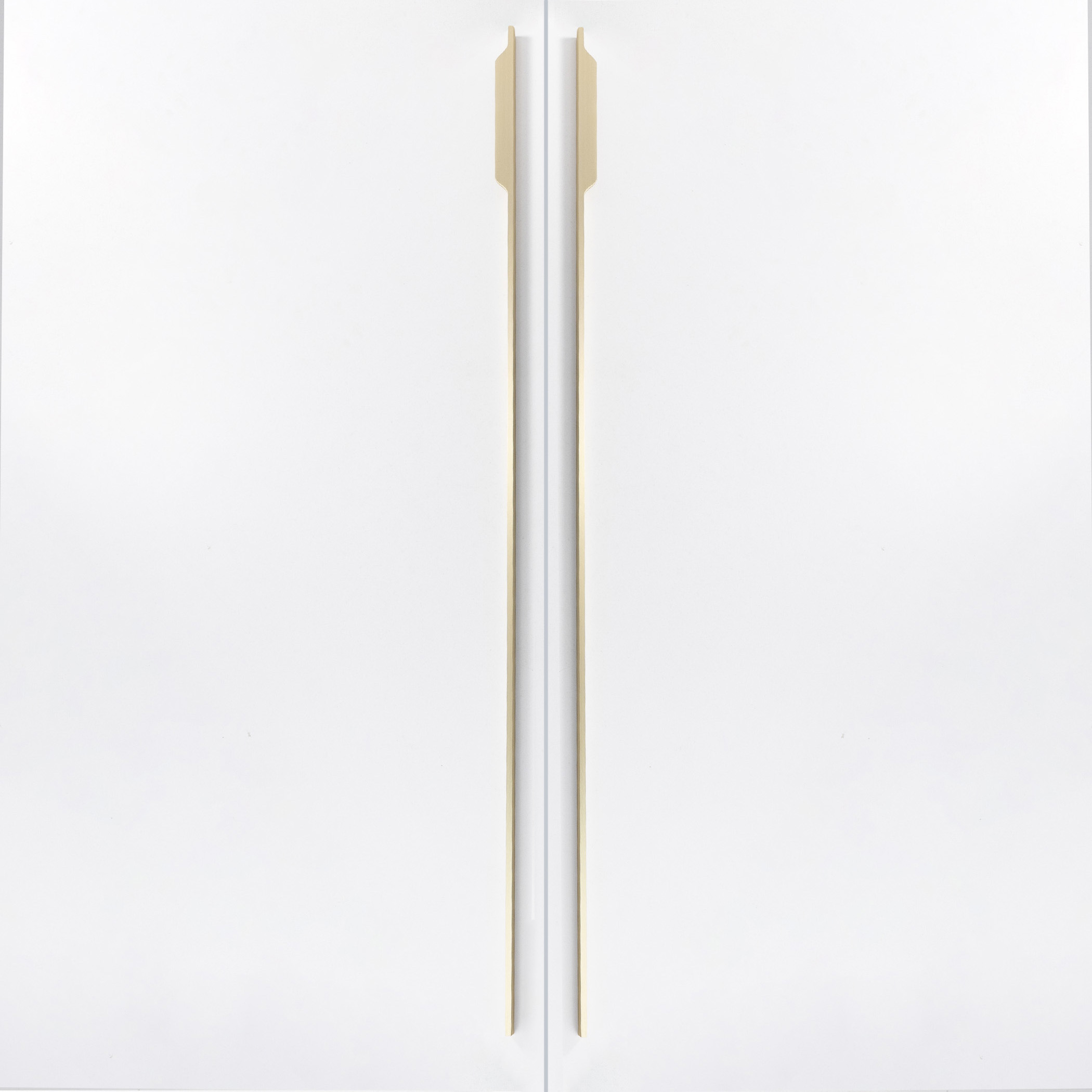 Furniture handle aluminum bracket ANDROMEDA 1056/1200 brushed gold, AKS (left) - Image 4