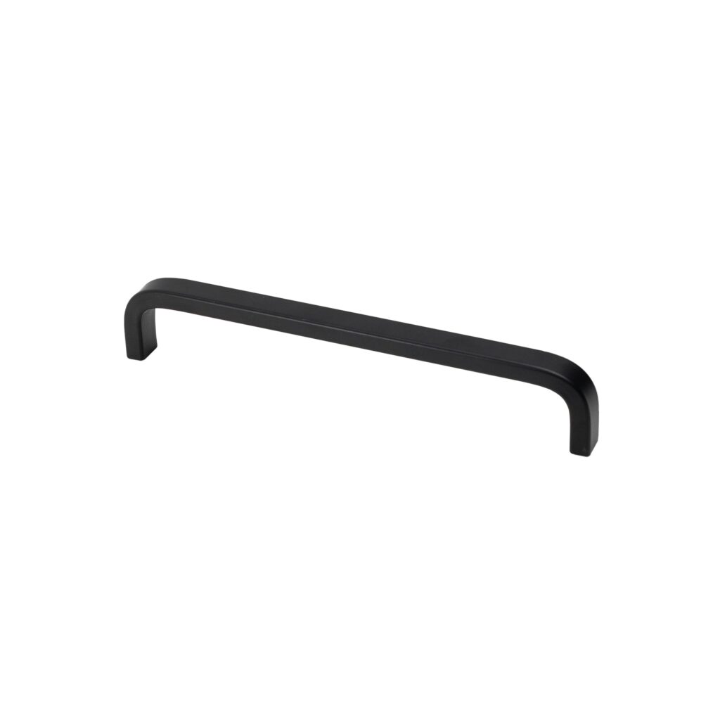 Furniture handle aluminum bracket STRIPS 320/327 matte black, AKS