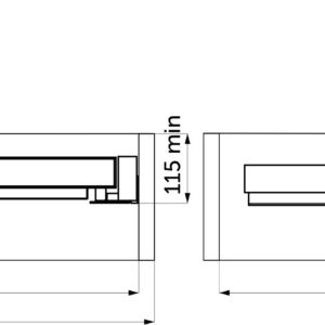 Pull-out shelf organizer 600 BRUNO for accessories, graphite PRIME by AKS - Image 2