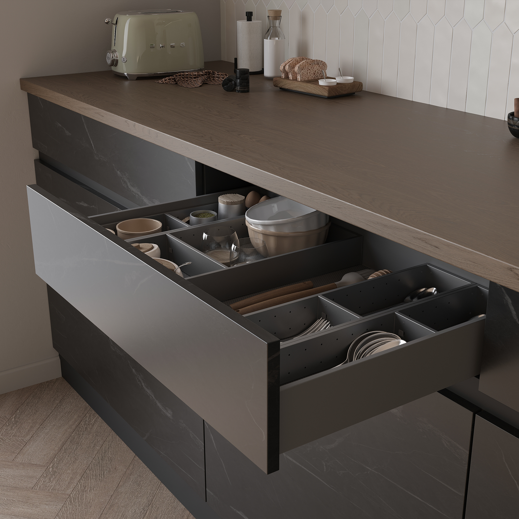 Organizer EVOLUTION 100*476, graphite PRIME by AKS - Image 5