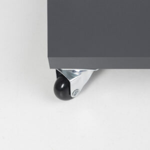 Furniture wheel CRYSTAL/2 d35 h51 with platform, black AKS - Image 3