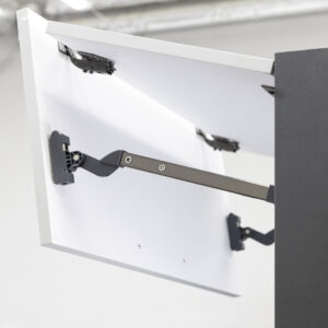Upper lift mechanism L with door closer for two doors PRIME by AKS ZEVS graphite - Image 8