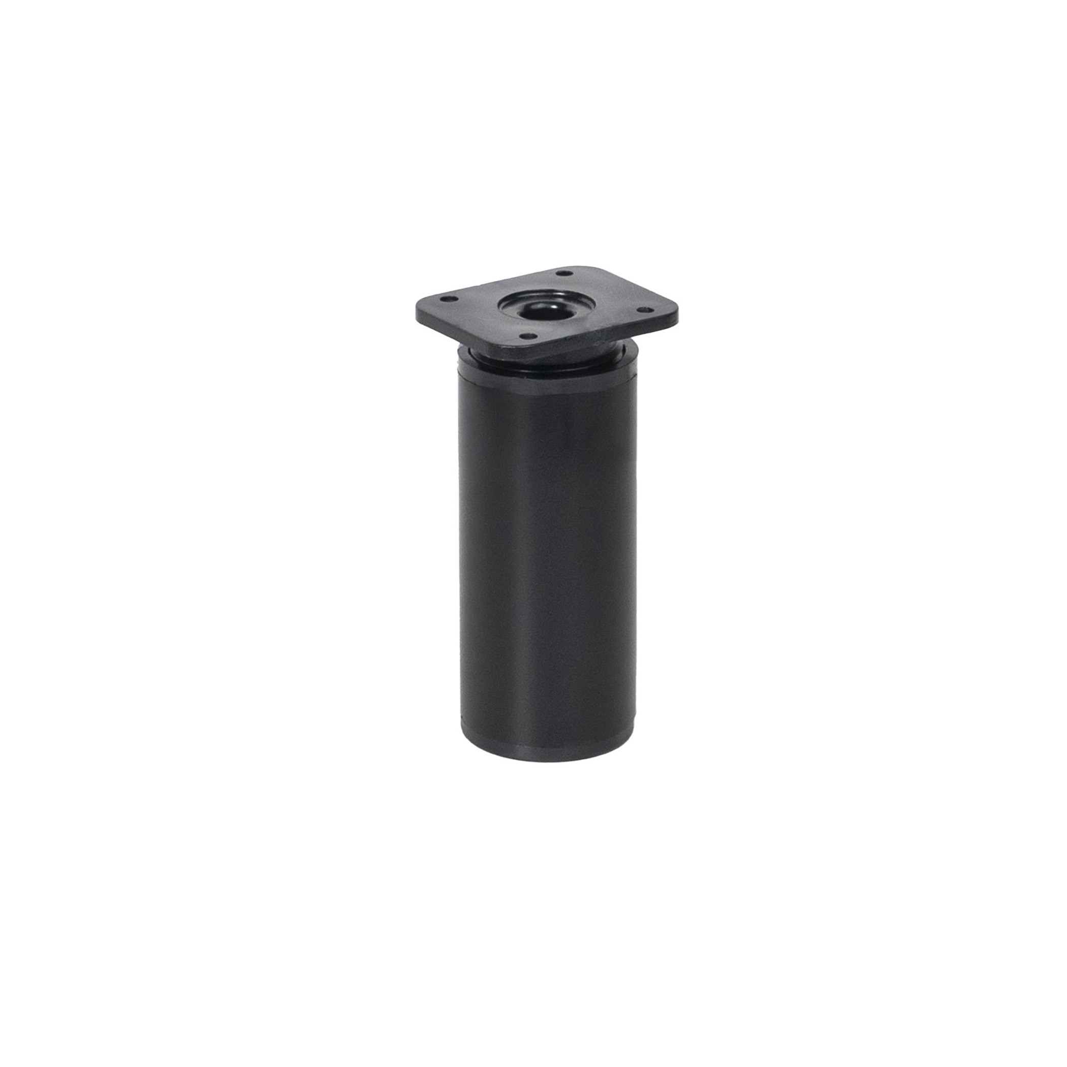 Furniture support aluminum DAP-77 h100 with adjustable black matte AKS - Image 1
