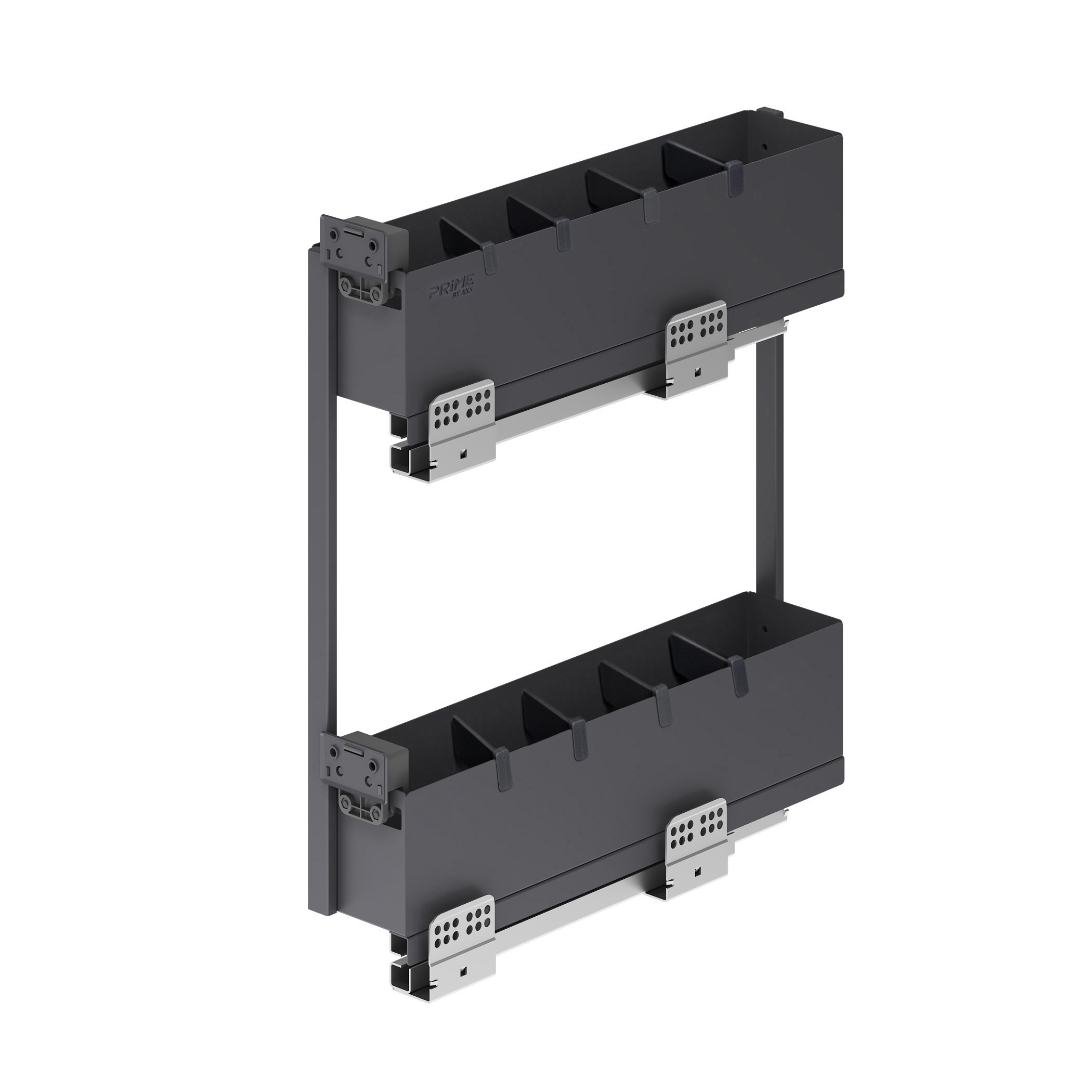 Pull-out cargo basket 150 ICON mounted side/left, graphite PRIME by AKS - Image 1