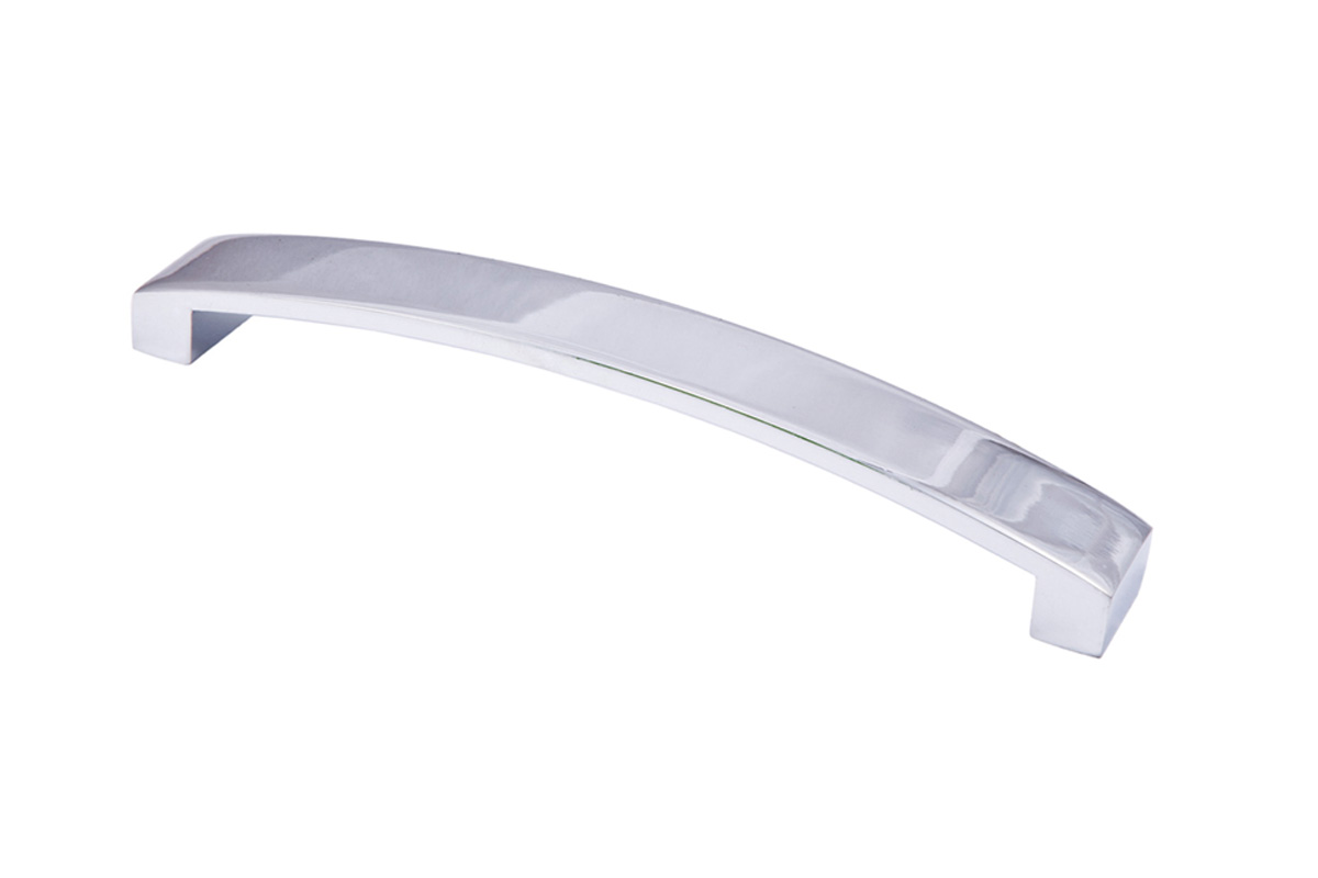 Furniture handle bracket met. Rio 128 chrome, AKS - Image 1
