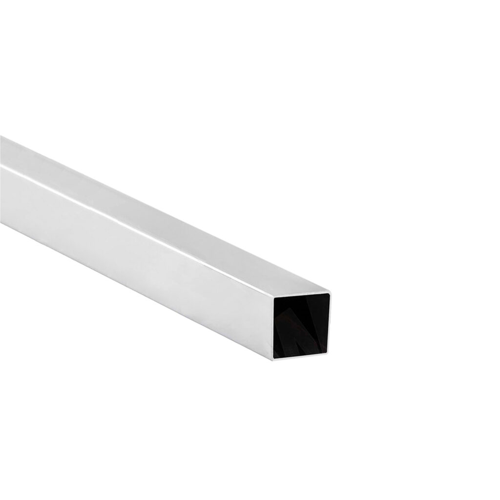 Труба квадр. L-3000 25*25 QUADRO, хром AKS