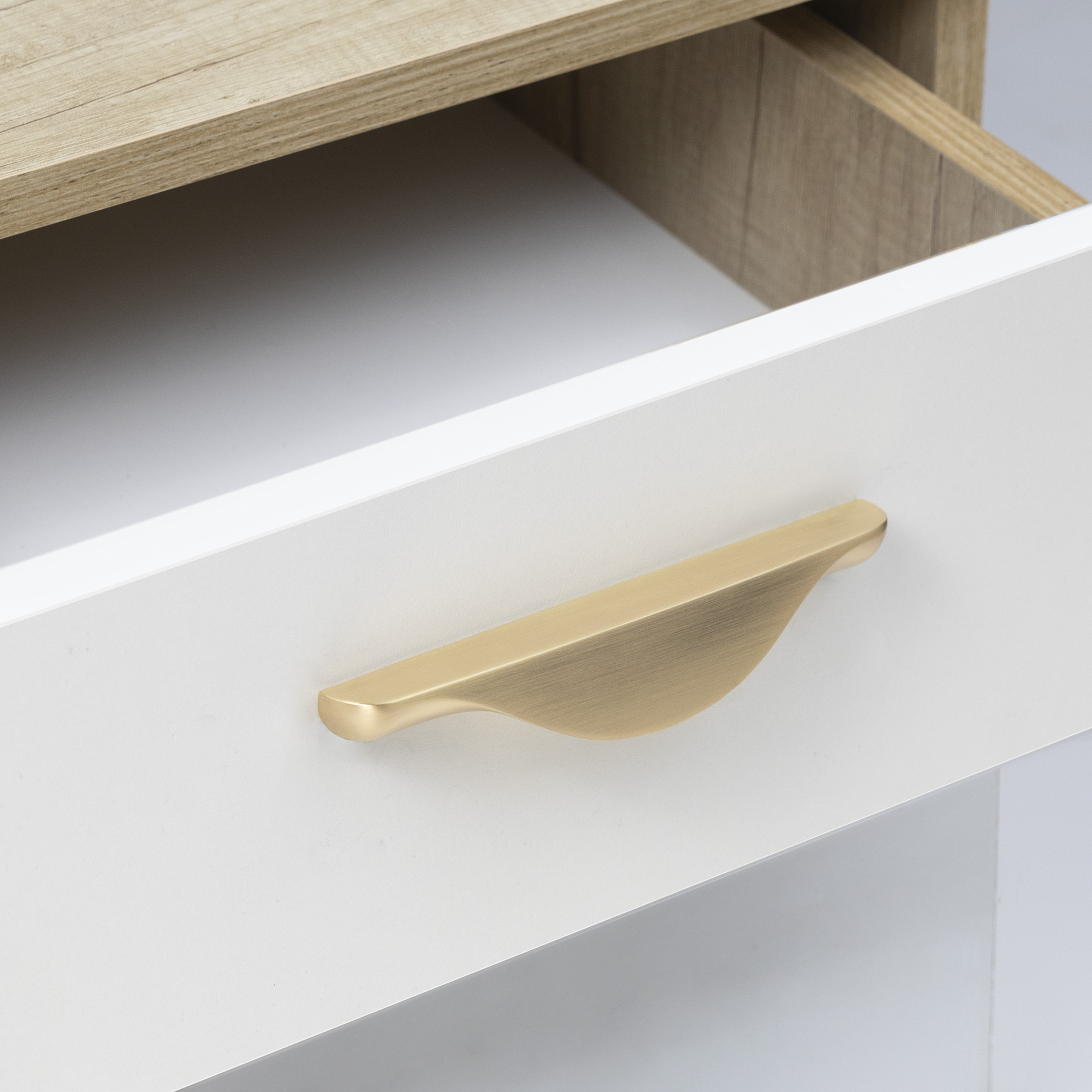 Furniture handle bracket met. METAX 128, brushed gold, AKS - Image 6