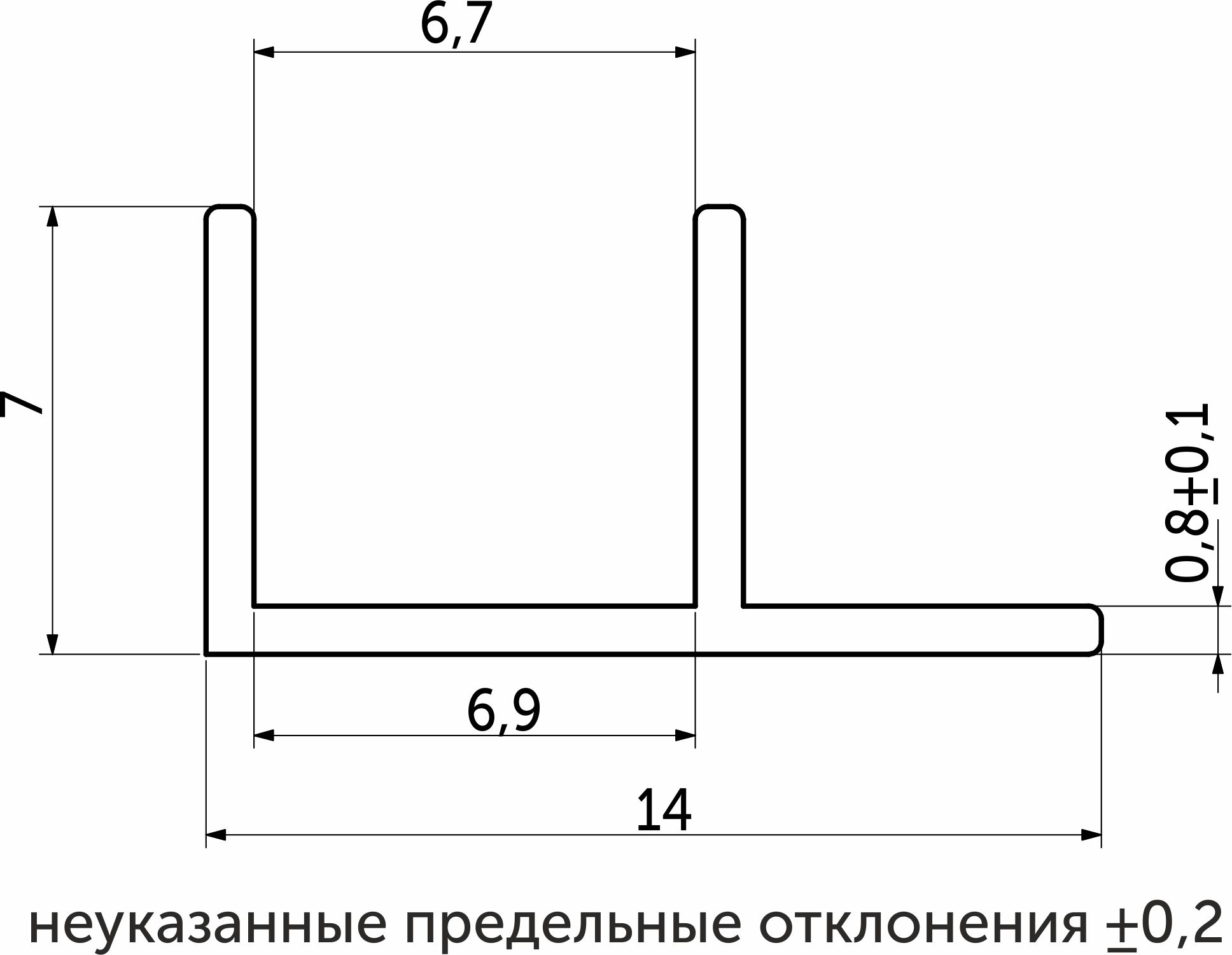 კუთხის პლანკა,  6 არა პრიალა (L=0.6) AKS - Image 2