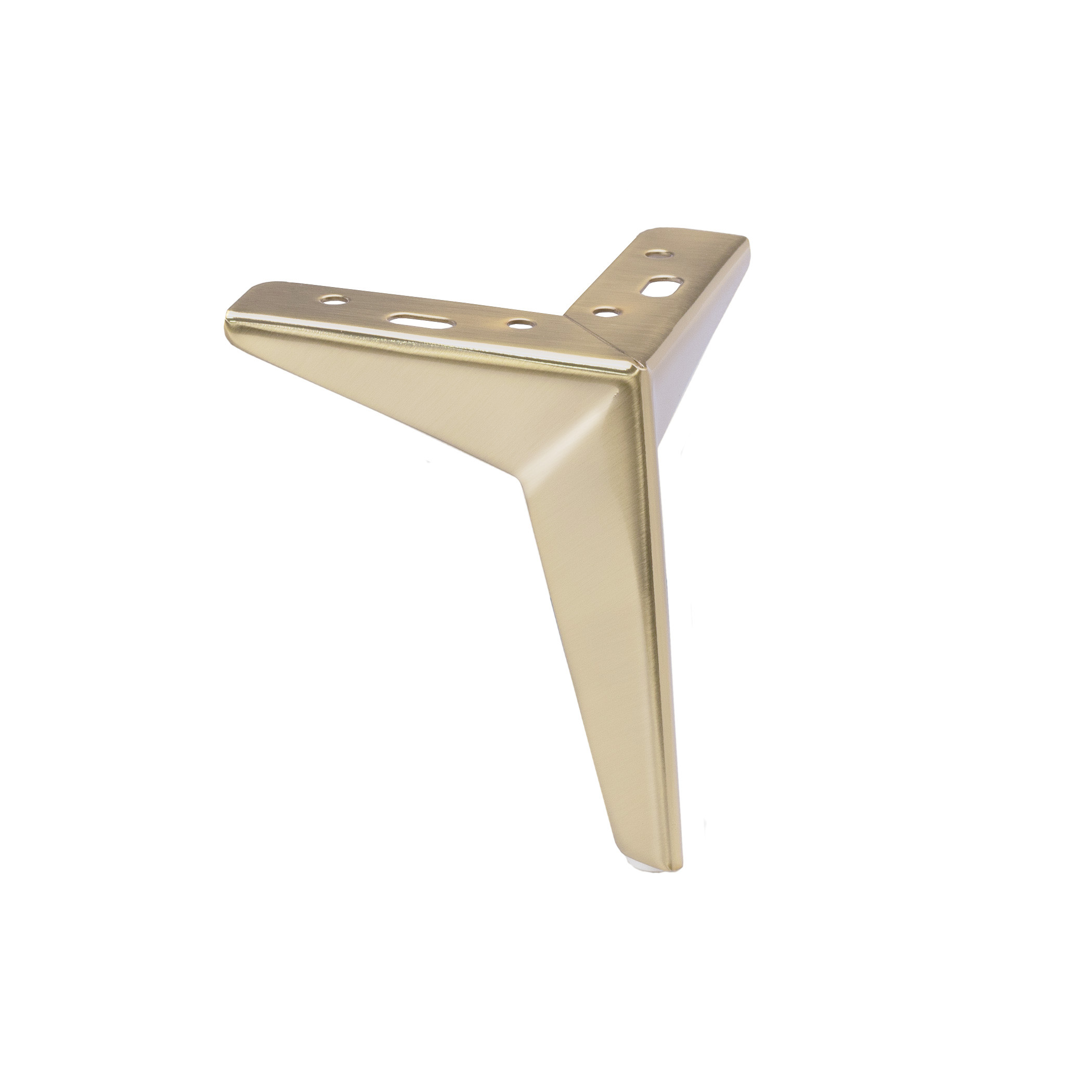 Furniture support meth HELLY h100 corner matte gold AKS - Image 1