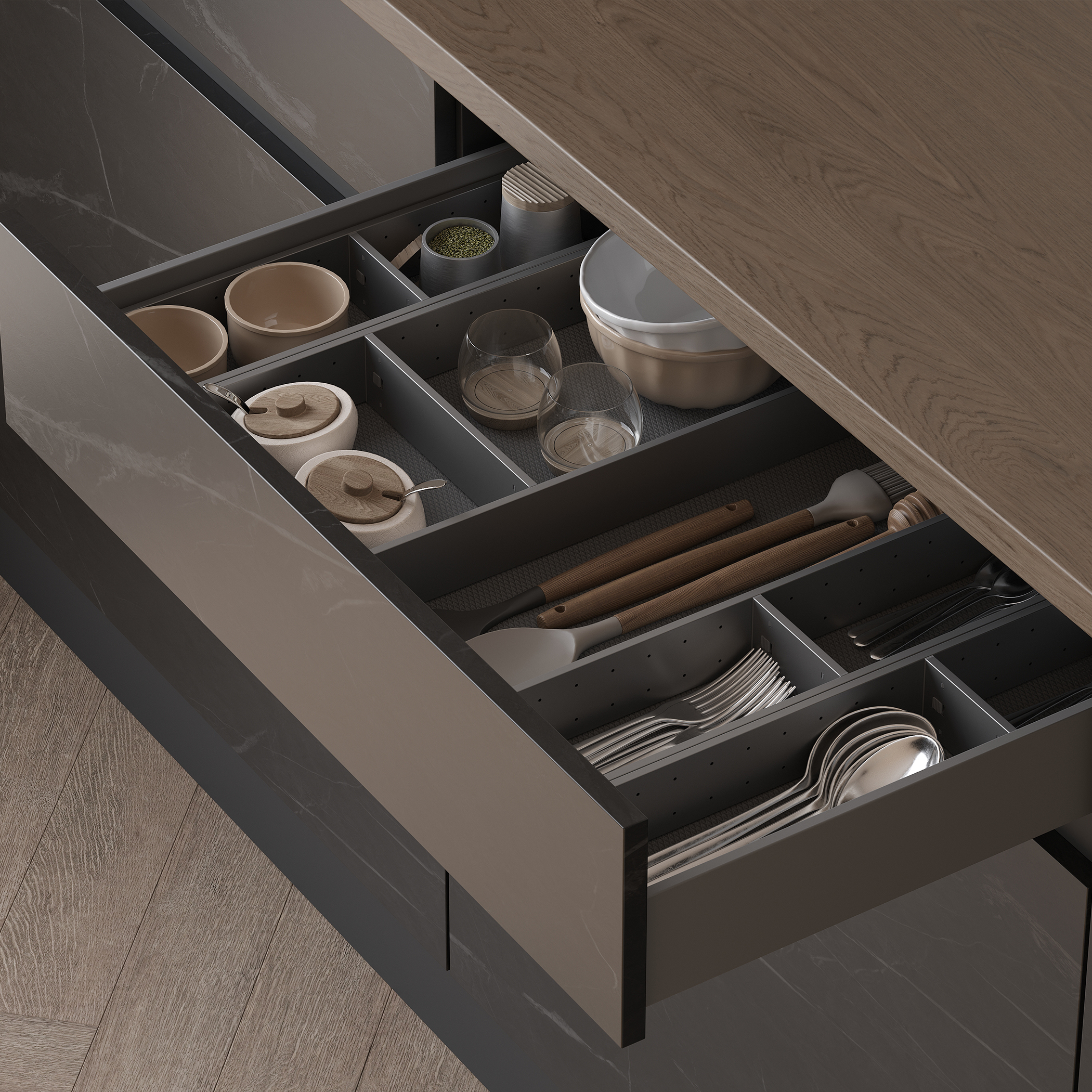 Organizer EVOLUTION 100*476, graphite PRIME by AKS - Image 4
