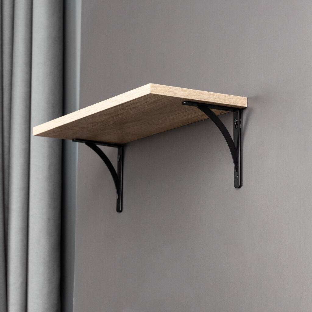 Shelf holder met. KOMETA 150*120*20*3, black AKS