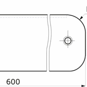 End strip for table top 26 SKIF universal aluminum AKS - Image 2