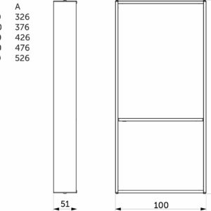 Organizer EVOLUTION 100*476, graphite PRIME by AKS - Image 2