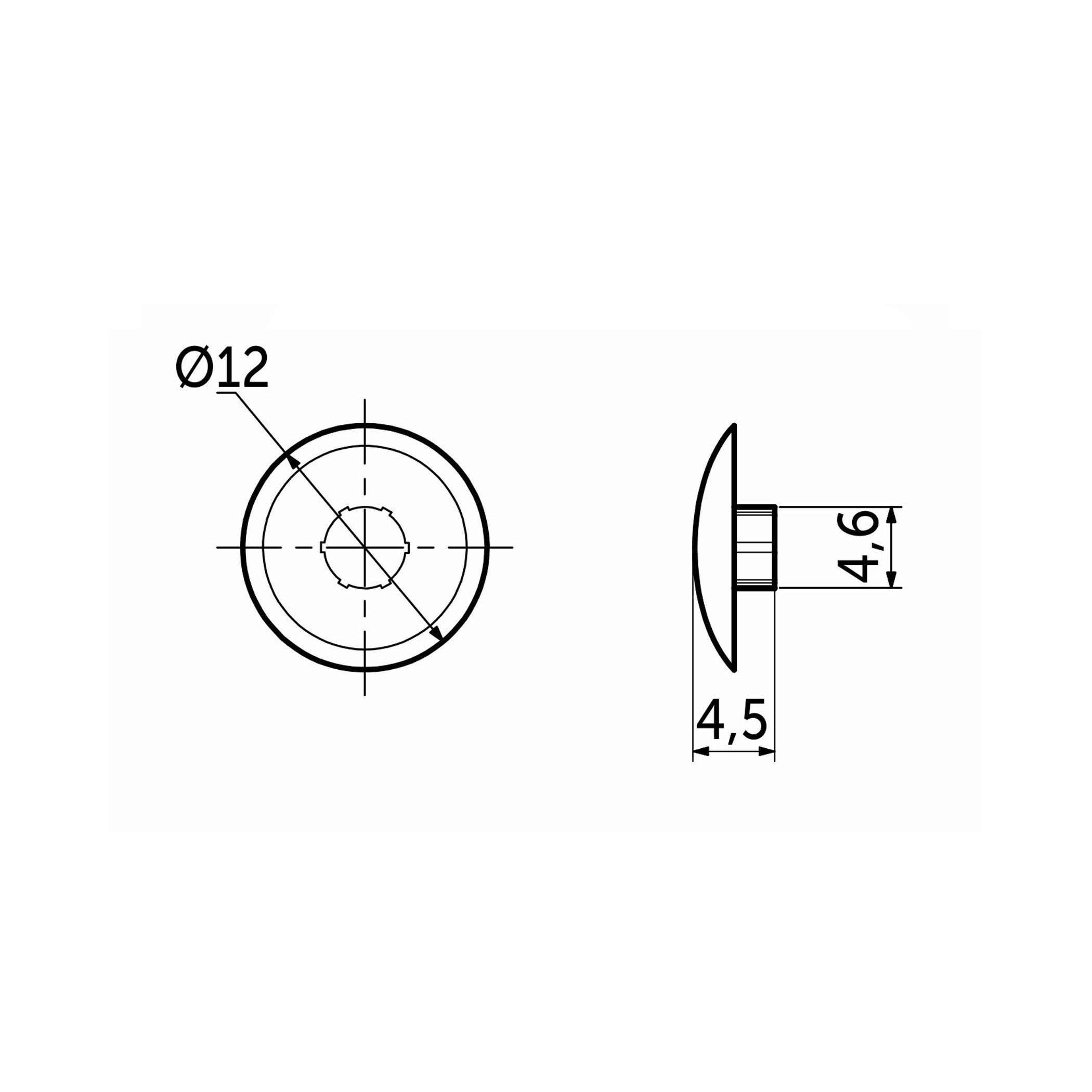 Plastic plug for confirmations hazelnut (08) PL (pack of 1 thousand pieces) - Image 2