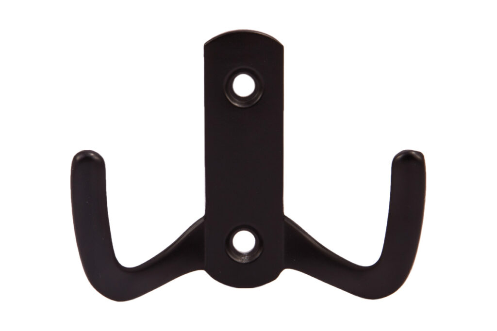 Furniture hook two-horn met. WP13 black GRIDLI
