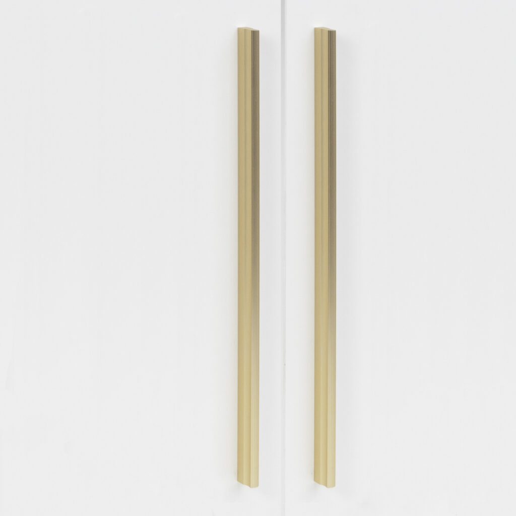 Furniture handle aluminum bracket ENIGMA 320 brushed gold, AKS
