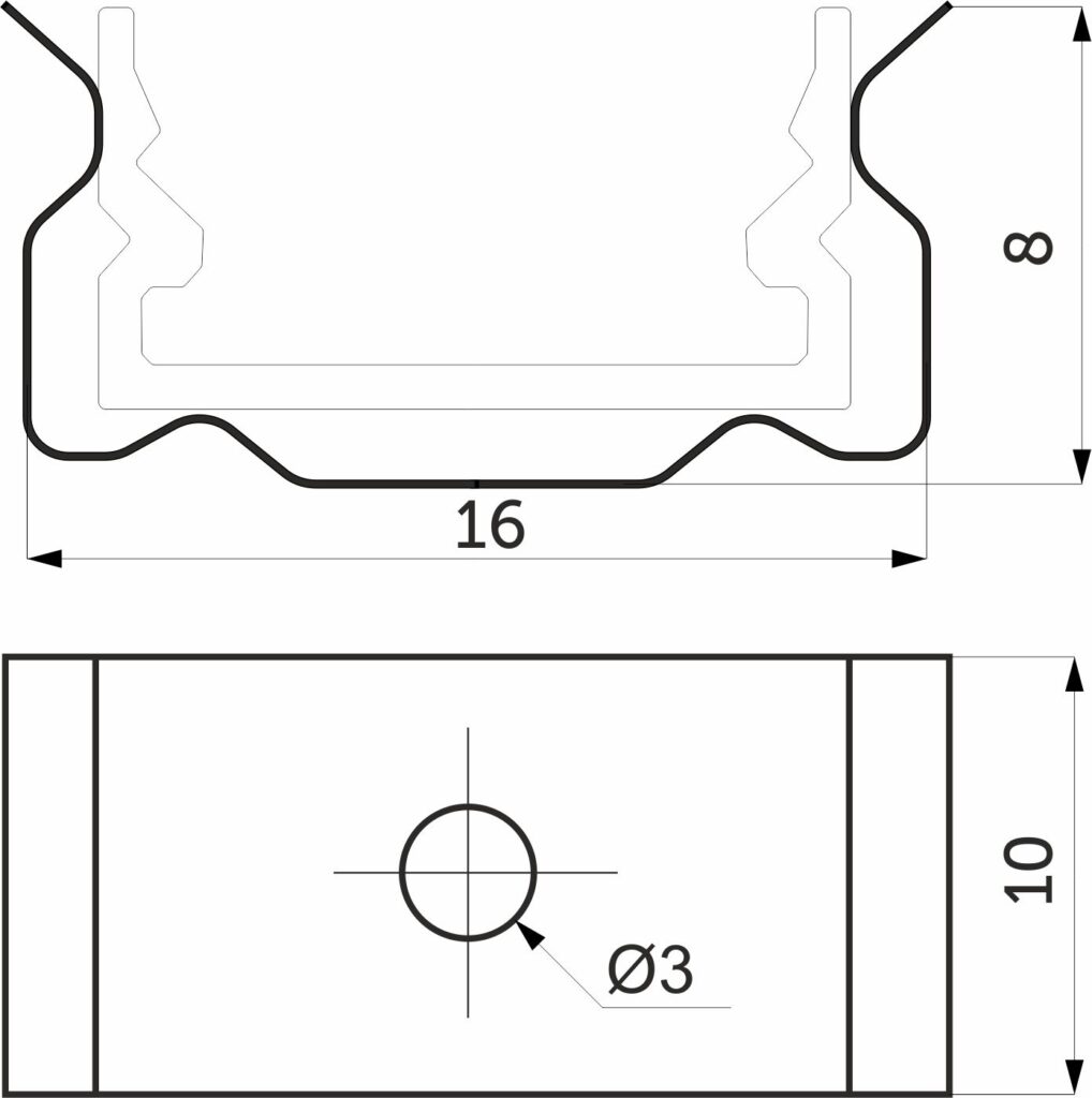 Holder for overlay profile SIRIUS-1407S, AKS