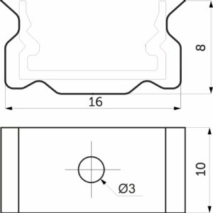 Holder for overlay profile SIRIUS-1407S, AKS - Image 2