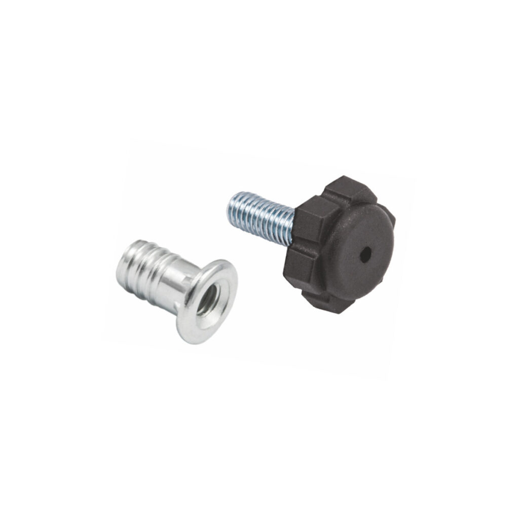 Level regulator + coupling M6 black (1 pack = 500 sets) AKS