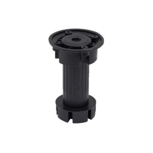 Kitchen support plast. h120 three-piece, black (1 pack = 200 pcs.) AKS - Image 1