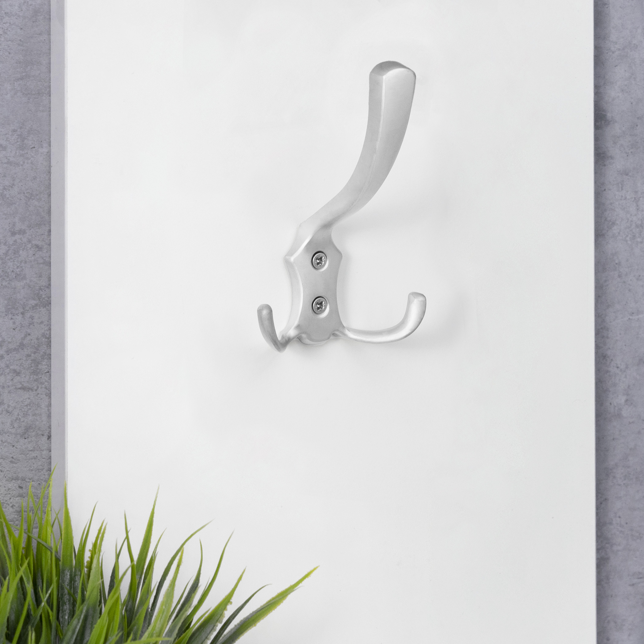 Furniture hook three-horn met. WP59 matte chrome GRIDLI - Image 3
