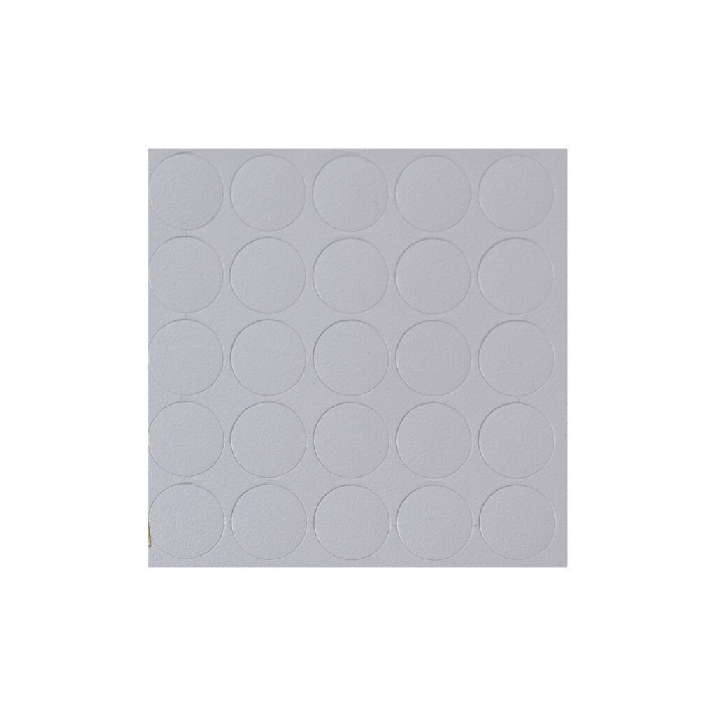 Self-adhering plug to confirmats cashmere gray (14063) FOLMAG (sheet-25 pcs.)