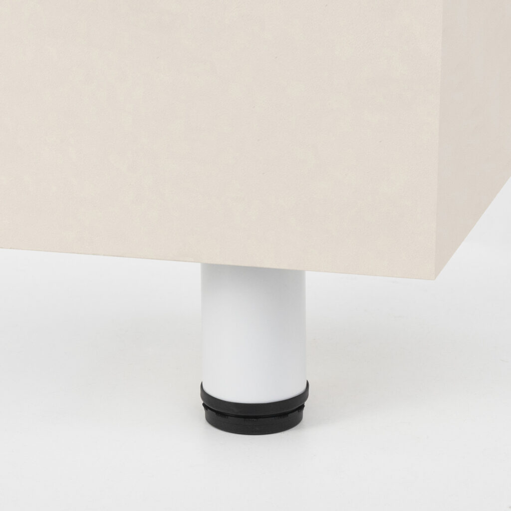 Furniture support meth d50 h100 with adjustable white AKS