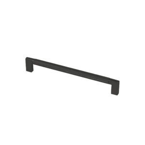 Furniture handle bracket met. MUSE 192 matte black, AKS - Image 1