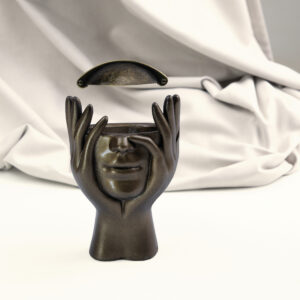 ავეჯის სახელური კავი ლითონის PATIO 64 ანტიკური ნიკელი, AKS - Image 3