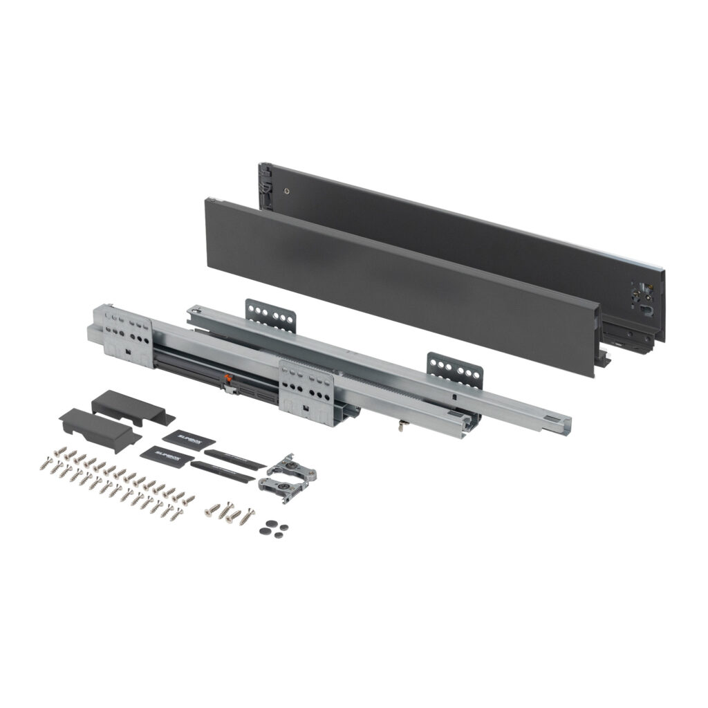 Система ящиков Slimbox Evolution L-500 H=84 графит SOFT CLOSE ДСП16мм