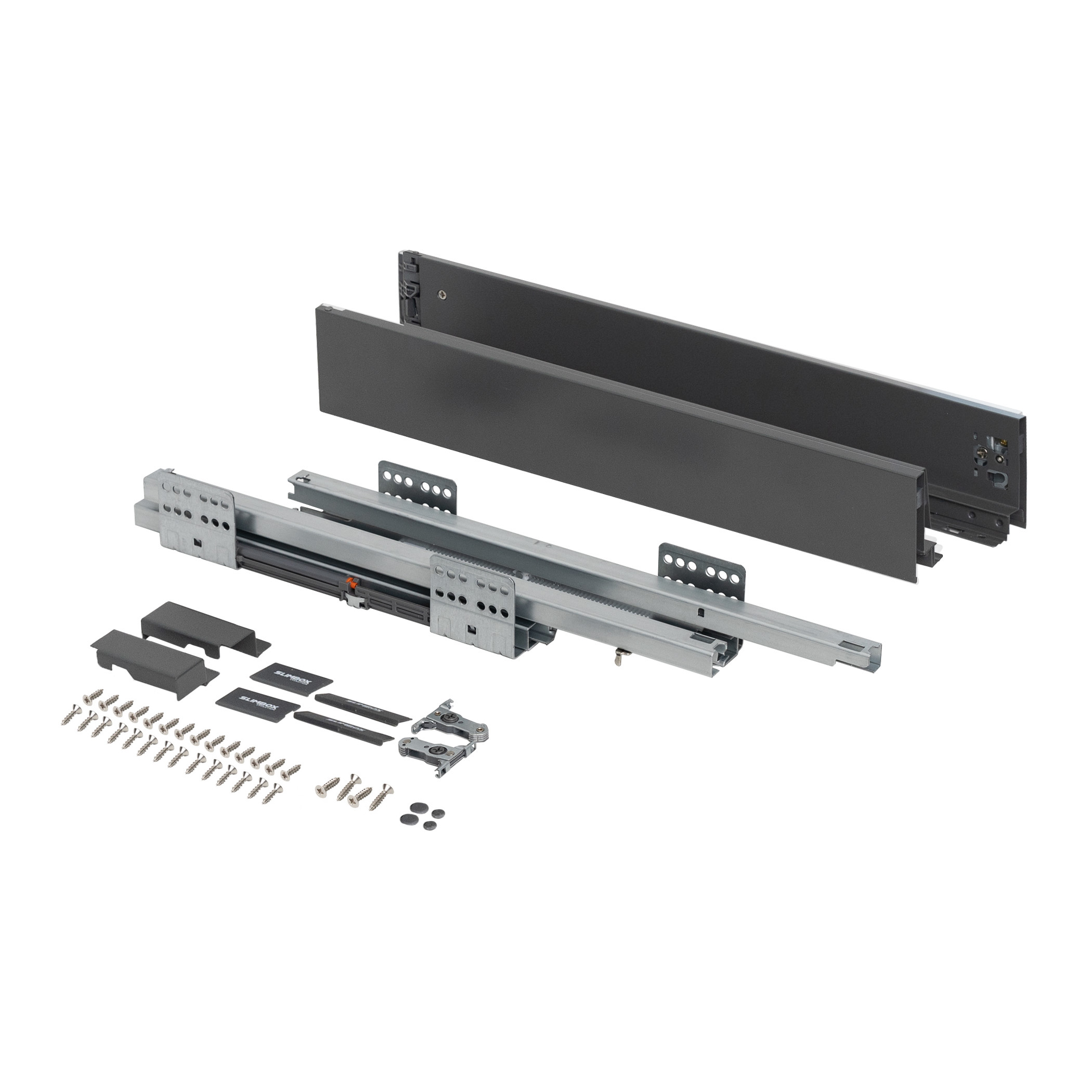 Система ящиков Slimbox Evolution L-500 H=84 графит SOFT CLOSE ДСП16мм - изображение 4