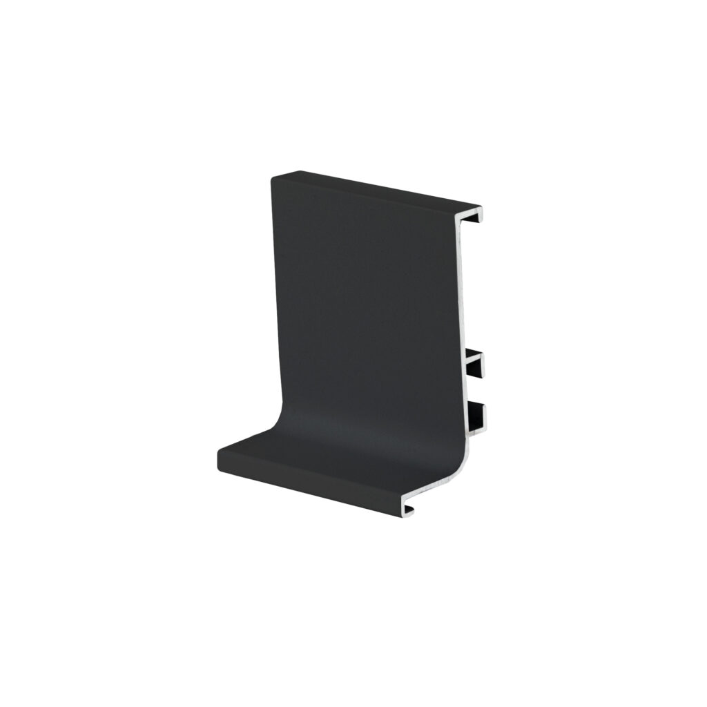 Aluminum profile GOLA L-shape, 5.5m, black AKS