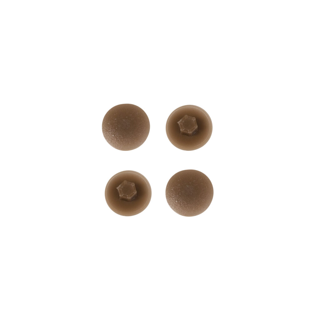 Plastic plug for confirmations hazelnut (08) PL (pack of 1 thousand pieces)