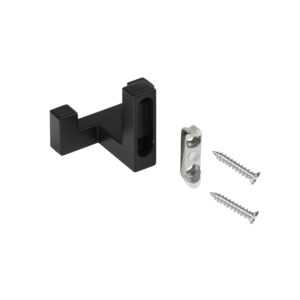 Furniture hook two-horn met. BENZ matt black AKS - Image 7
